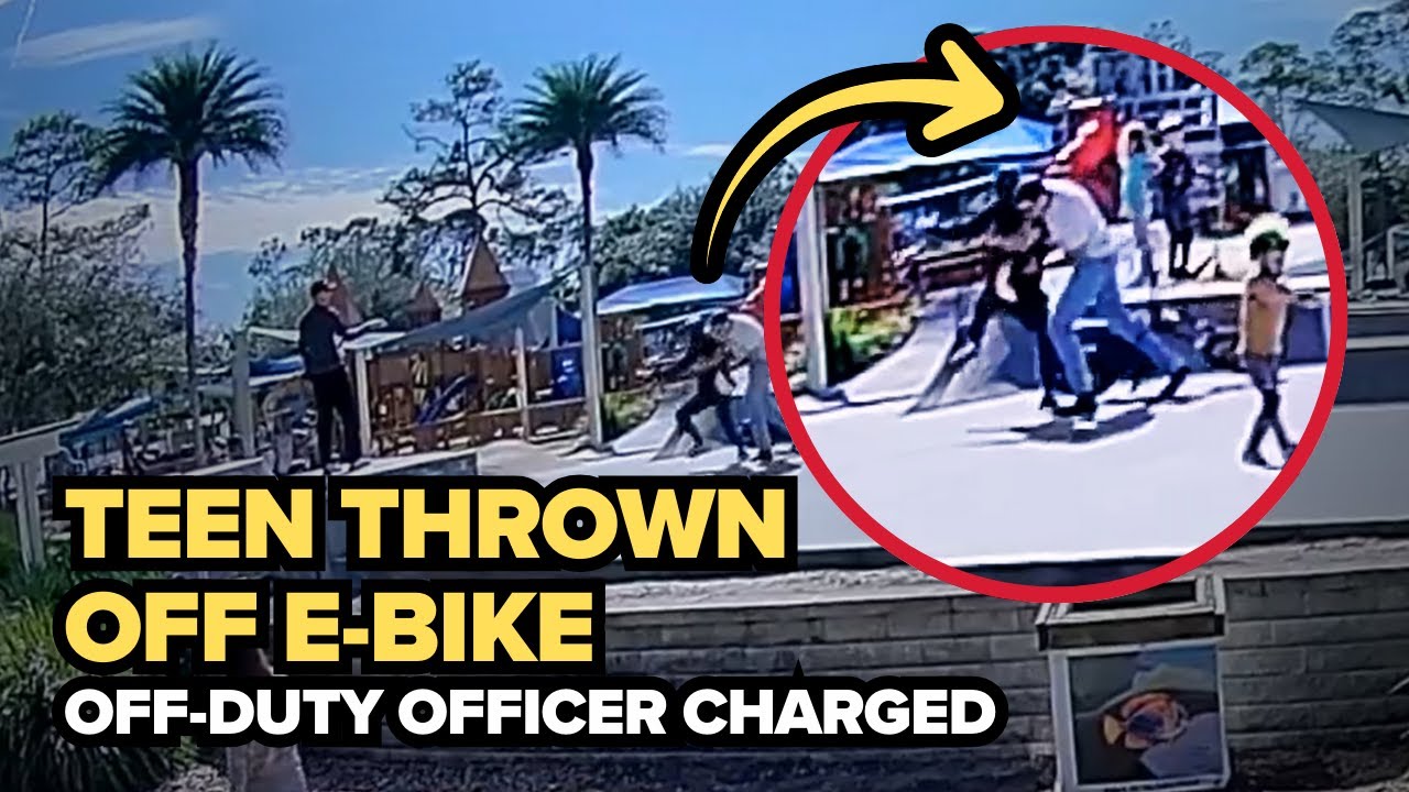 Video shows teen thrown off e-bike; Jacksonville officer arrested