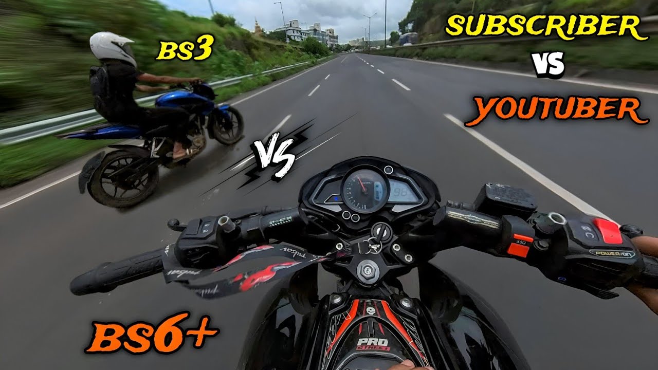 Ns200 Bs3 Vs Ns200 Bs6+ ⚡ Subscriber Vs Me 💔🔥|| Finally I Met My Subscriber 🫶 #motovlog #ns200