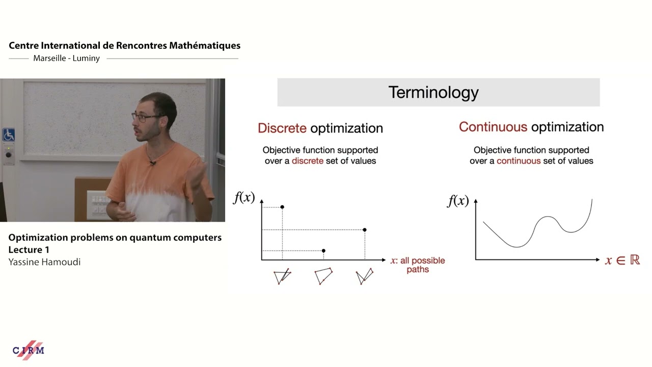 Yassine Hamoudi: Optimization problem on quantum computers - Lecture 1
