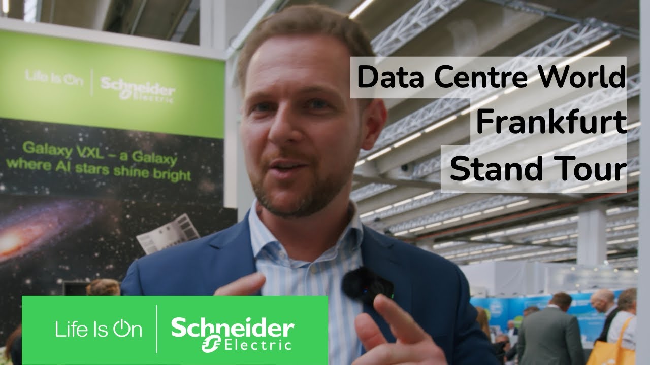 Stand-Tour &uuml;ber die Data Centre World 2025 in Frankfurt | Schneider Electric