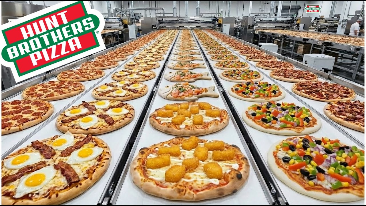 47 MILLION Pizzas! Inside Hunt Brothers Pizza🍕 Factory | Can One Factory Make Millions Pizzas?