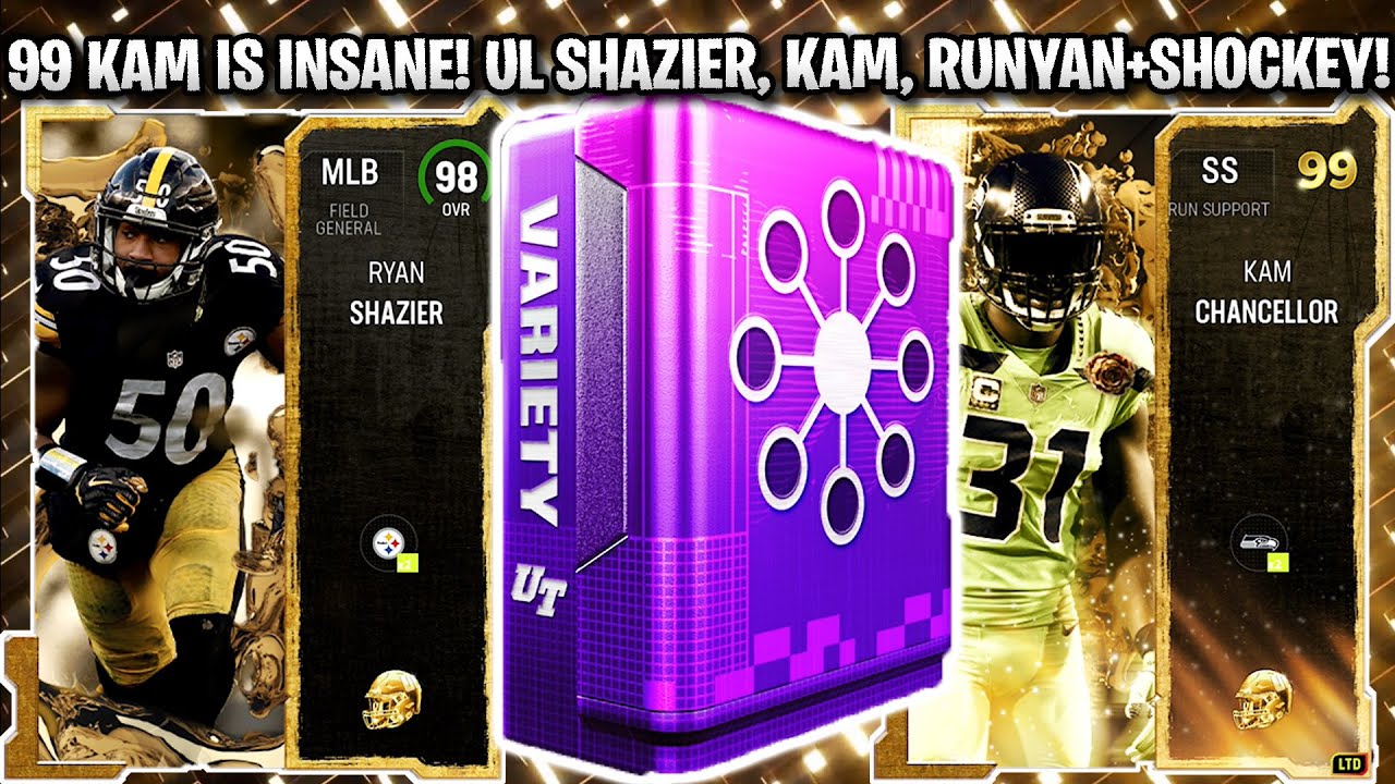 99 OVERALL KAM IS INSANE! ULTIMATE LEGENDS KAM, SHAZIER, SHOCKEY, AND RUNYAN! | MADDEN 23