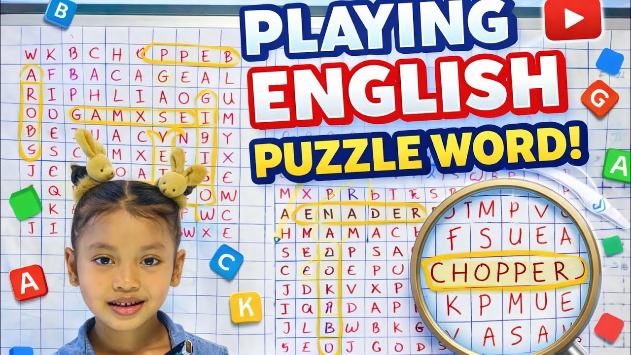 Изучение английских слов и игра в английские головоломки.