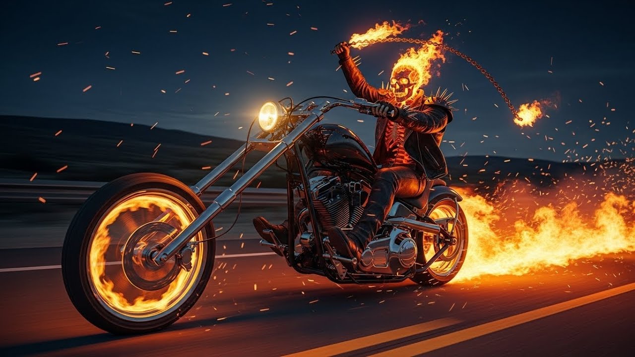 Hell On Wheels 🔥 Fast Heavy Metal & Hard Rock | Ghost Rider Biker Song