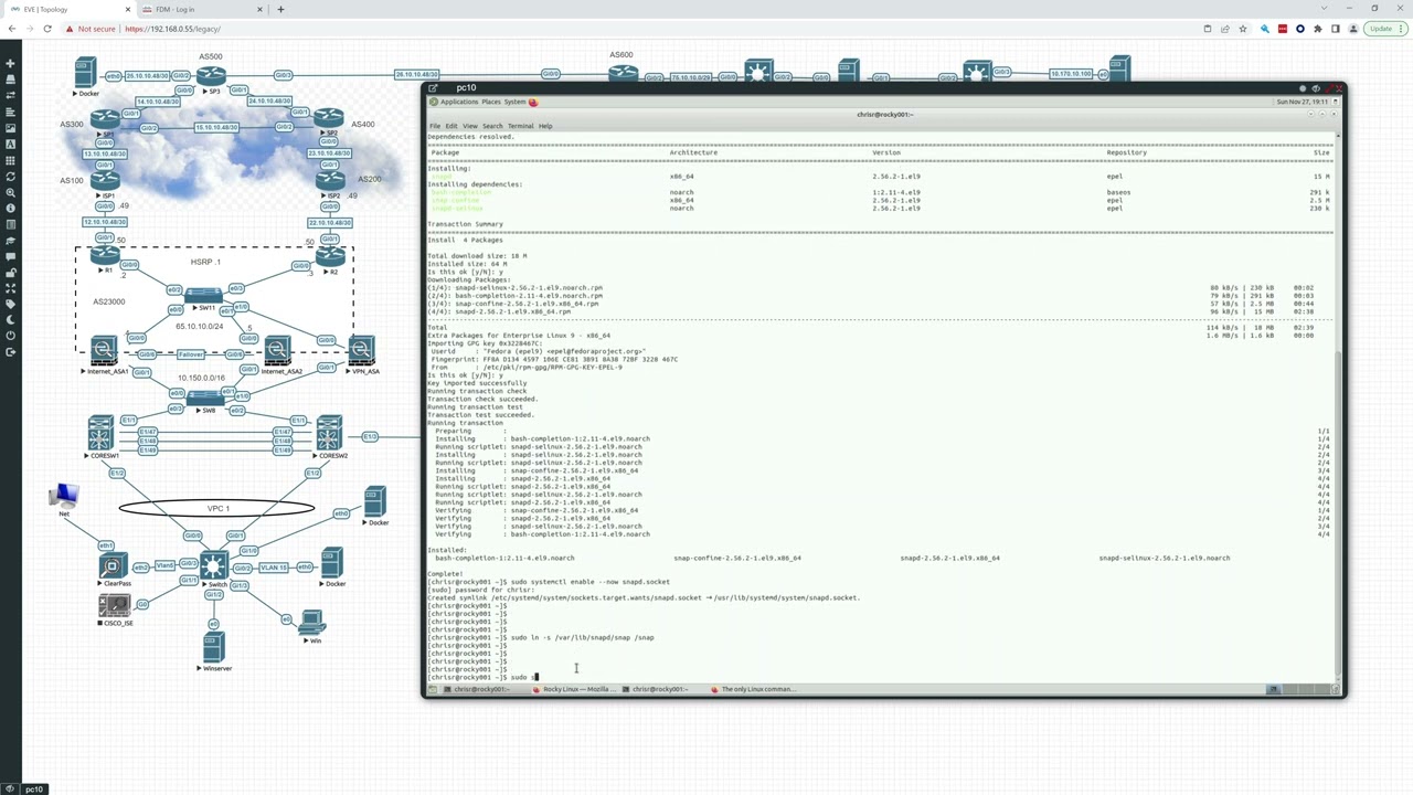 Intro to Linux - Rocky Linux 9 - Installing the cheat command through snap