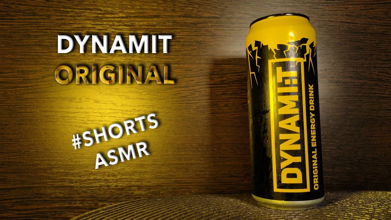 #shorts ASMR - DYNAMI:T Original energy drink 🥤 / АСМР Энергетик Динамит Ориджинал 🧃