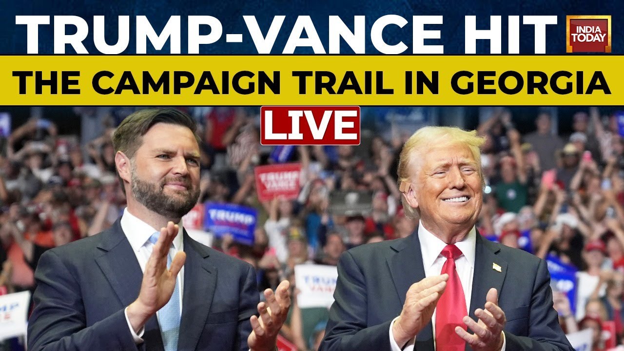 Trump Atlanta Speech LIVE: Trump-Vance Rally In Key Swing State Of Georgia | Trump LIVE |US Election