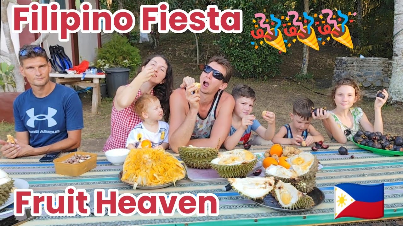 WE'RE SHOCKED 😯 SO MUCH FRUITS At This FILIPINO VILLAGE FIESTA🇵🇭🎉