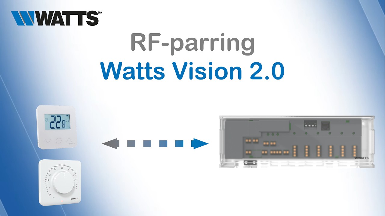 11. Parring af rumtermostater med 6 zone gulvvarmestyring - Watts Vision® 2.0
