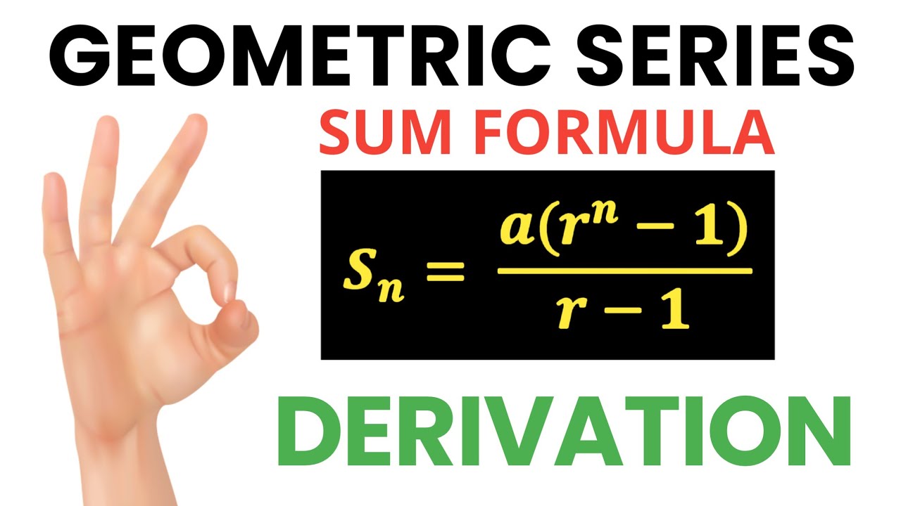 Derivation of Sum Formula of G.P (Geometric progression) | Sum formula proof !