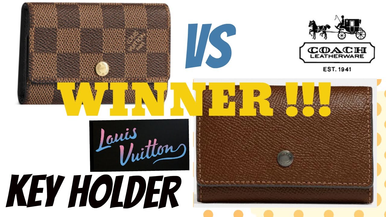 LOUIS VUITTON KEY 🔑 HOLDER VS COACH