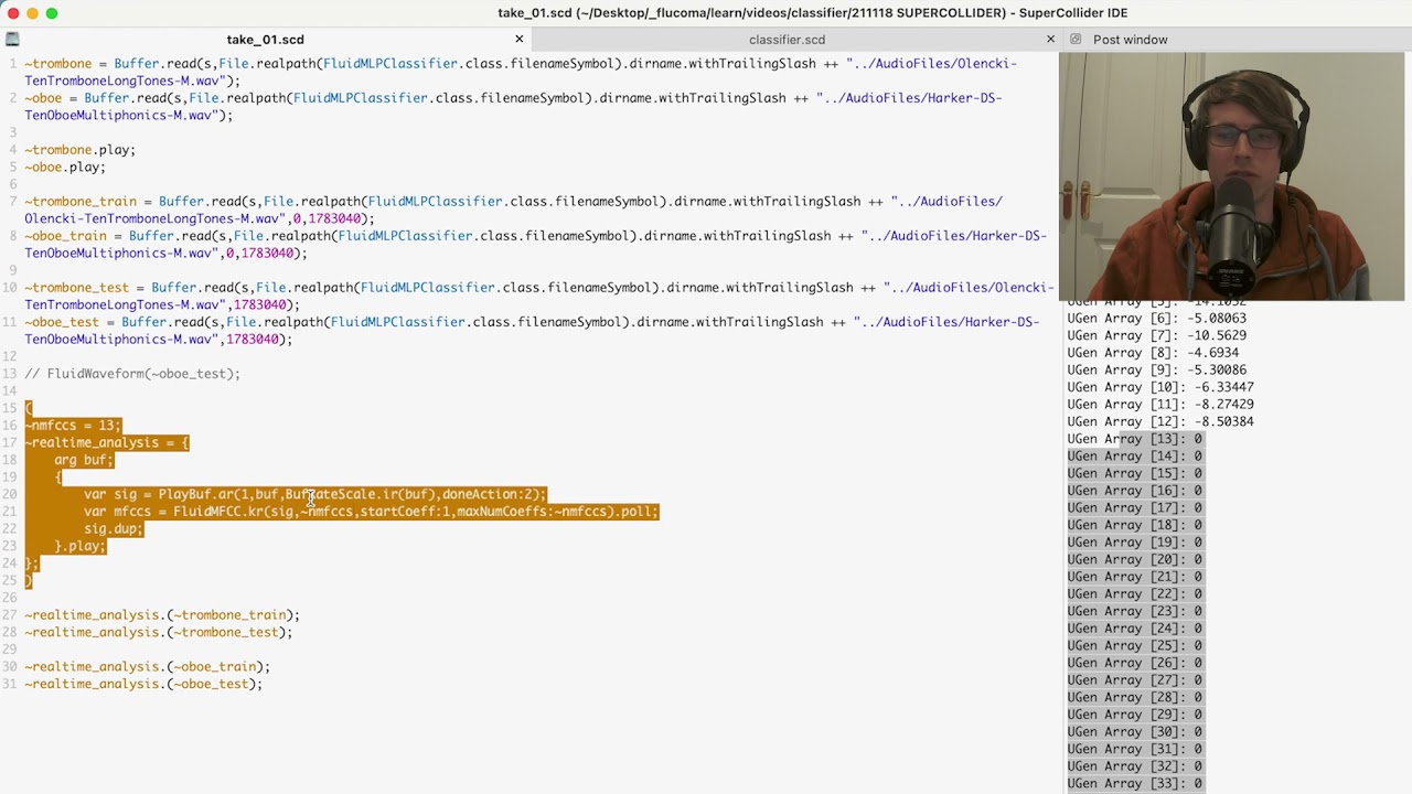 Classifying Sounds using a Neural Network in SuperCollider