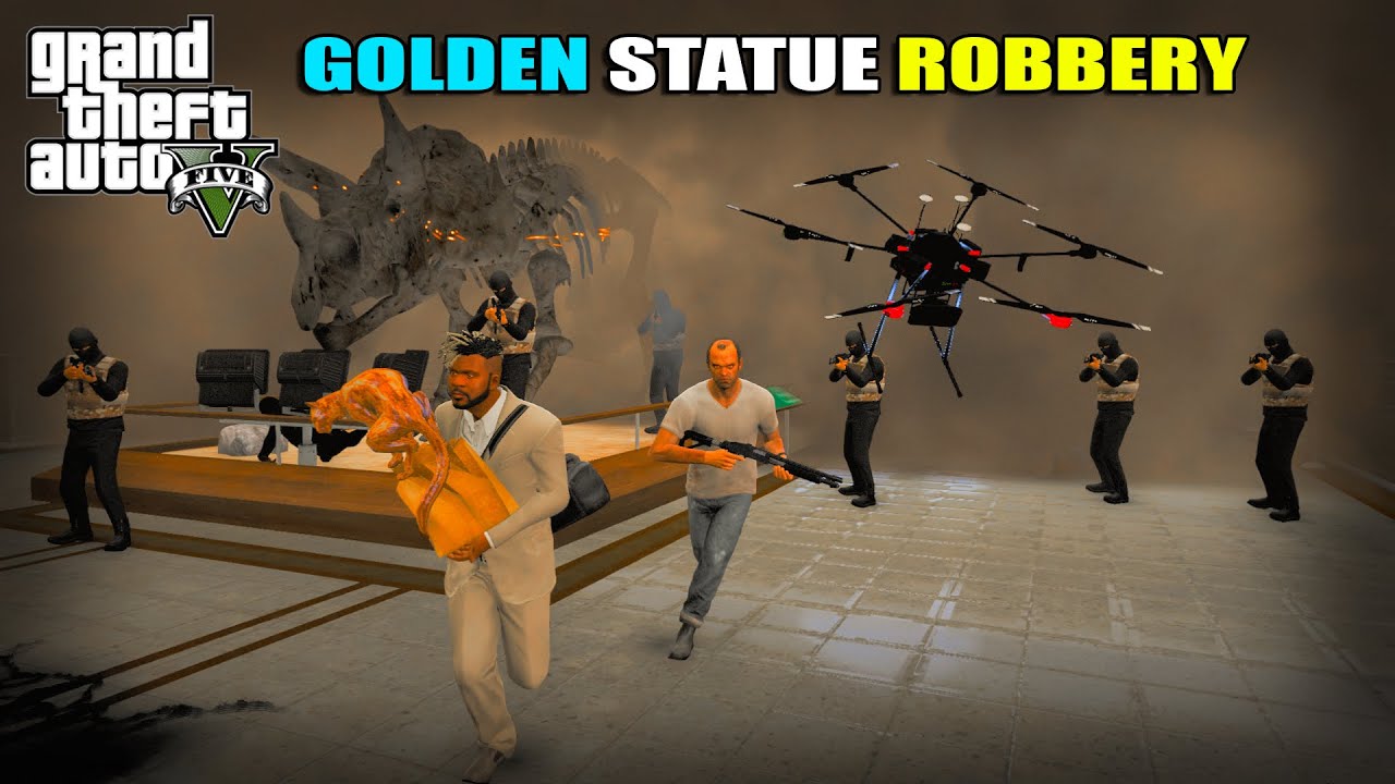 ROBBING GOLDEN STATUE FROM LOS SANTOS MUSEUM | GTA 5 | AR7 YT