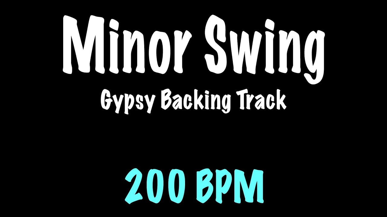 Minor Swing - Gypsy Jazz Backing Track 200 BPM - Django Reinhardt