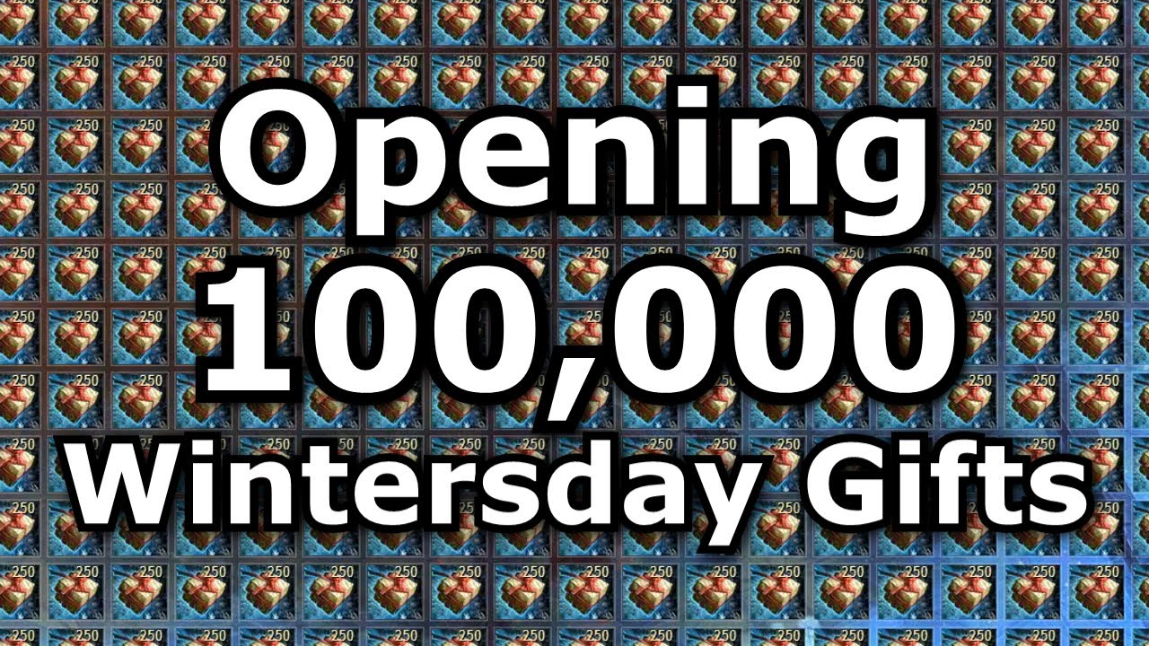 Opening 100,000 Wintersday Gifts (4,500g) | Guild Wars 2