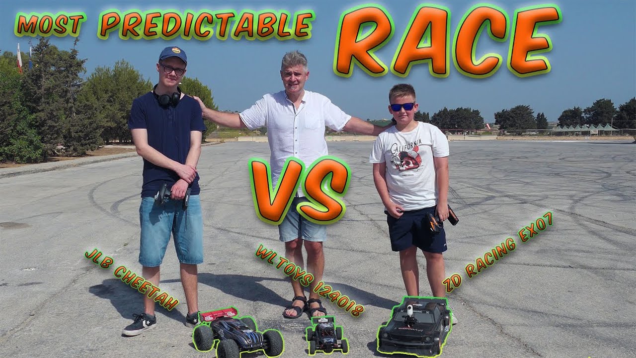 Самая предсказуемая гонка WLToys 124018, JLB Cheetah & ZD Racing EX07