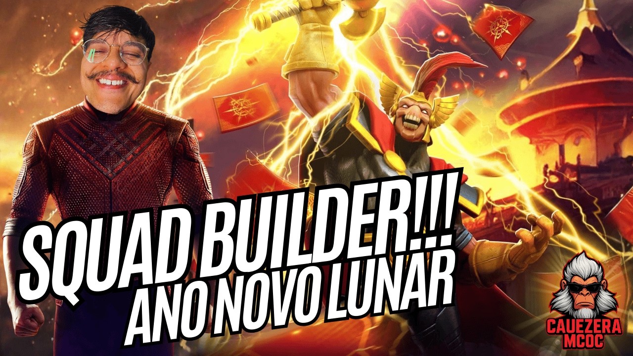 VAMOS PEGAR NA MADEIRA!!! SQUAD BUILDER: ANO NOVO LUNAR!! 🐉🐉 | LIVE | Marvel Contest of Champions