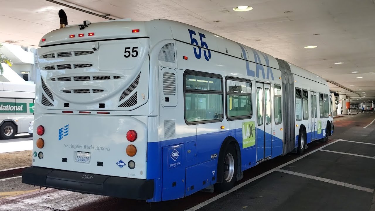 LAX Bus shuttles and other buses in LAX airport 