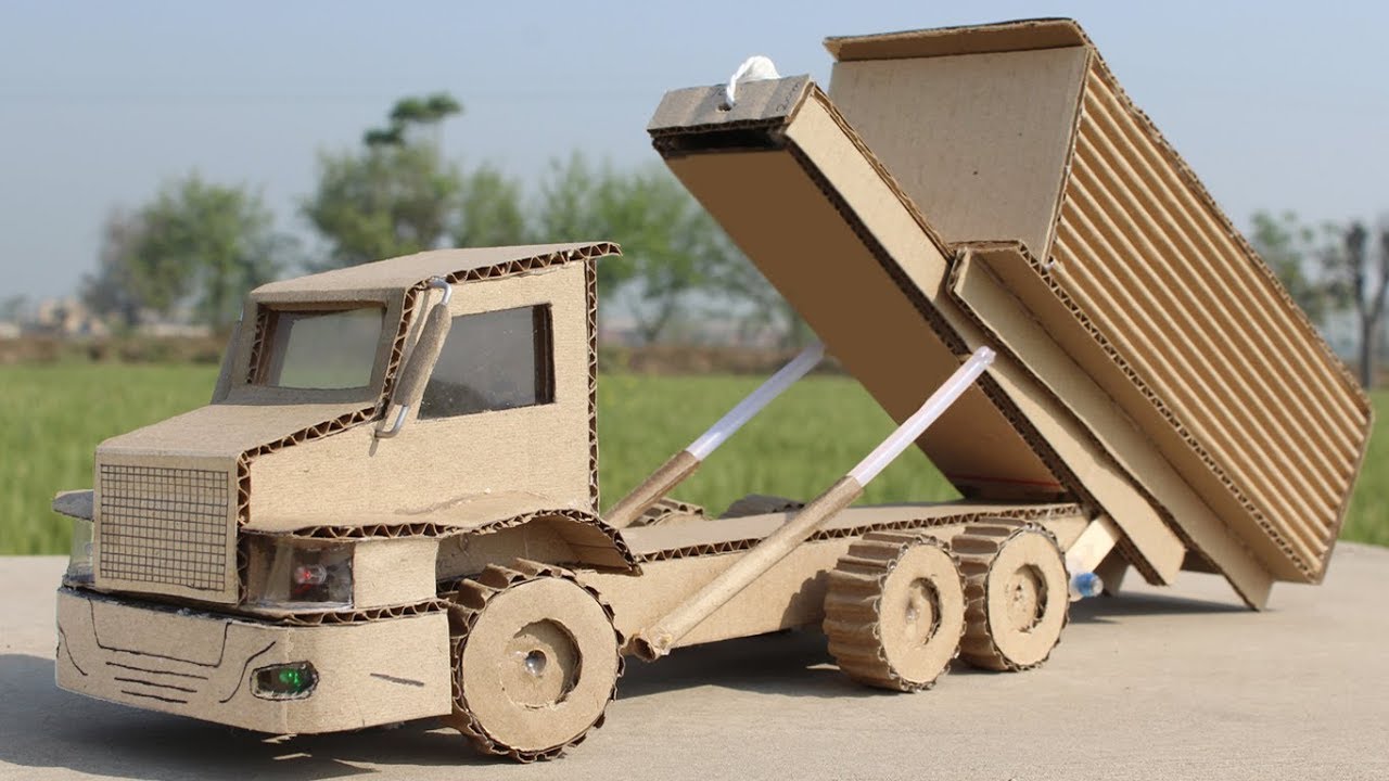 How To Make a Roll Off Truck From Cardboard at Home ! Amazing Truck DIY