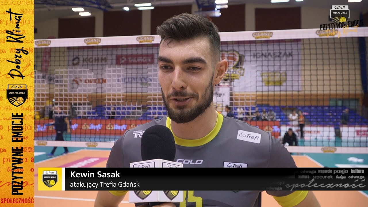 Giganci Siatk&oacute;wki | Kewin Sasak po wygranym meczu z ACH Volley Ljubljana | Trefl Gdańsk