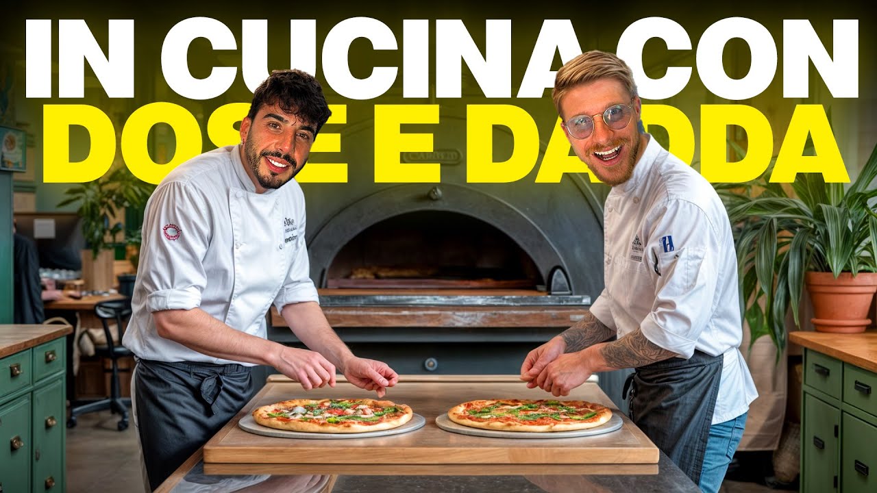PREPARIAMO E CUCINIAMO LA PIZZA PER LA PRIMA VOLTA NELLA NOSTRA VITA - IN CUCINA CON DOSE E DADDA!