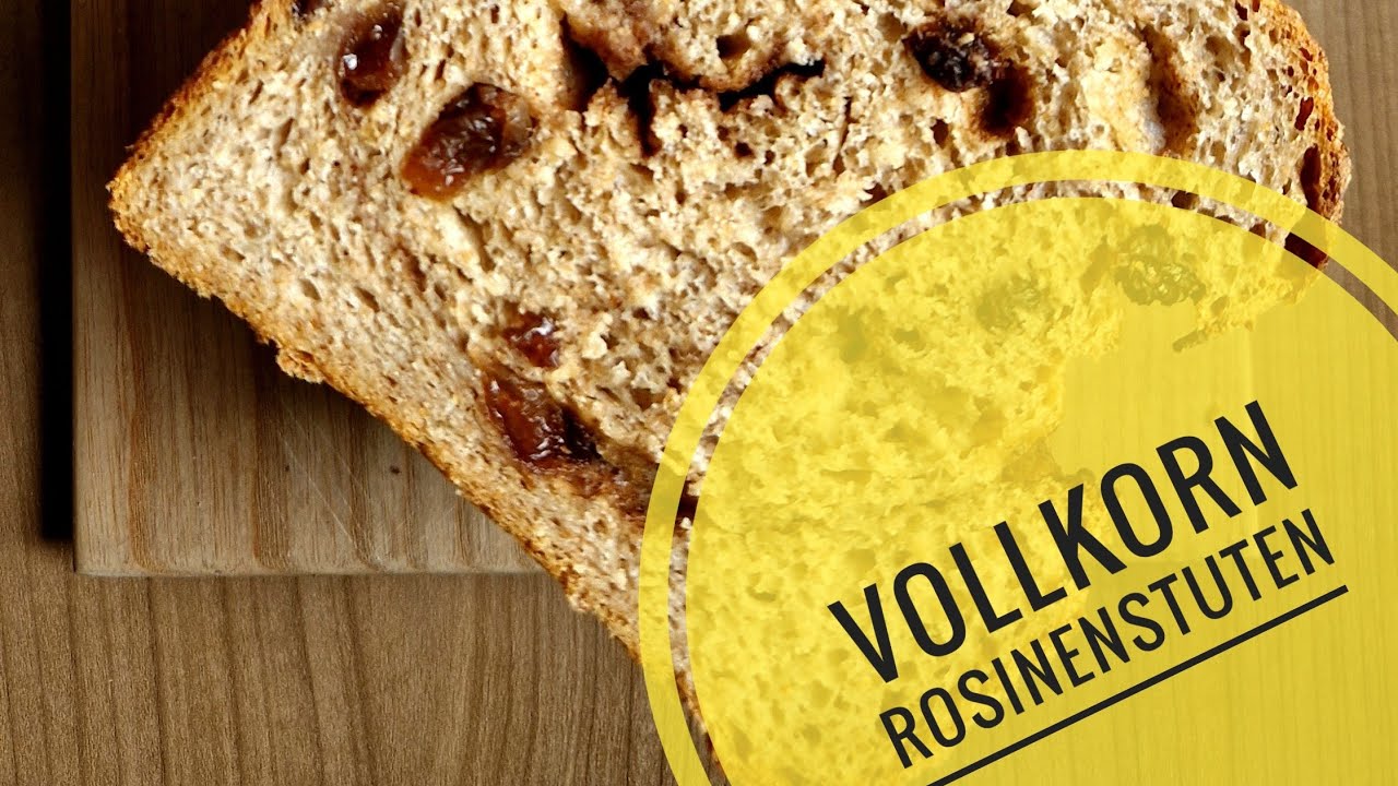 Vollkorn Rosinenstuten mit Sauerteig backen #vollkorn #sauerteig #lievitomadre
