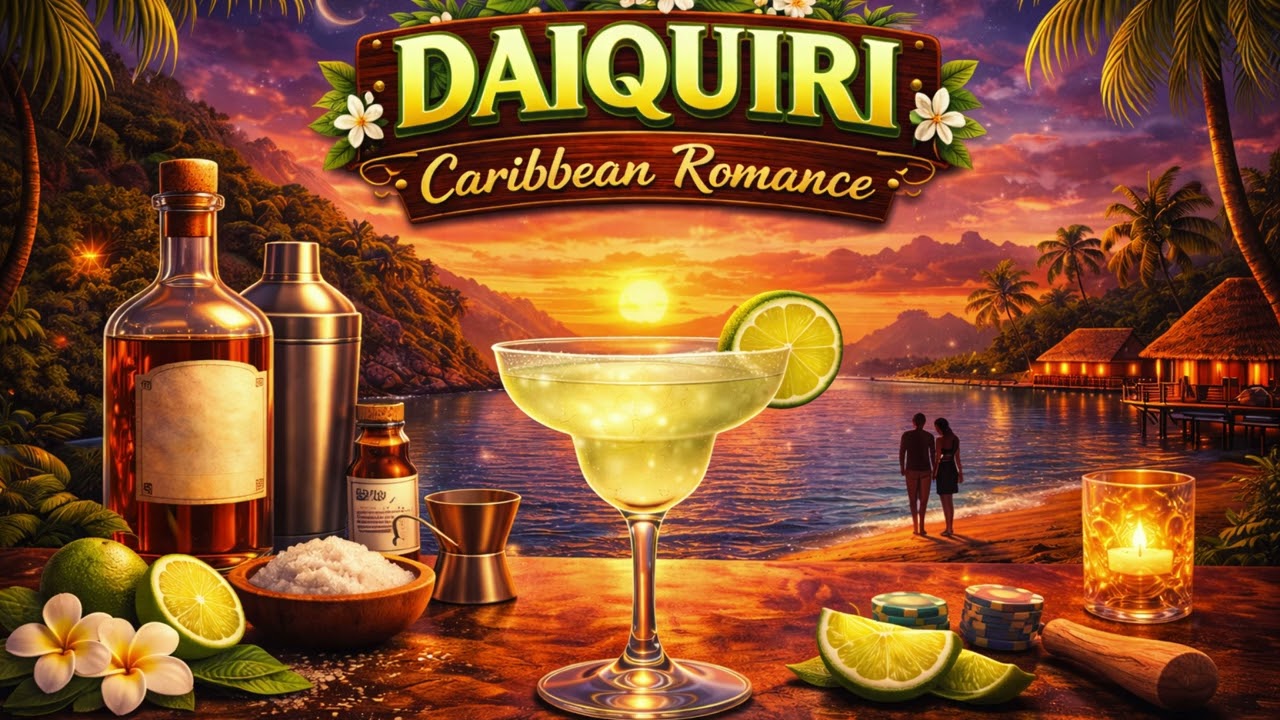 🍋 DAIQUIRI – CARIBBEAN ROMANCE | ISLANDER COCKTAILS SERIES #IslandLove #RumCulture #SeaBreeze