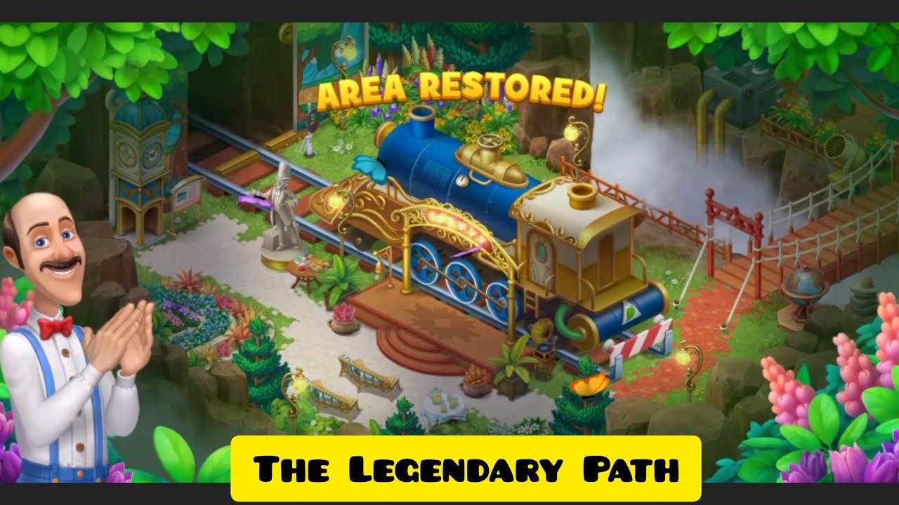 Gardenscapes - THE LEGENDARY PATH - Full Tour - New Area Restored
