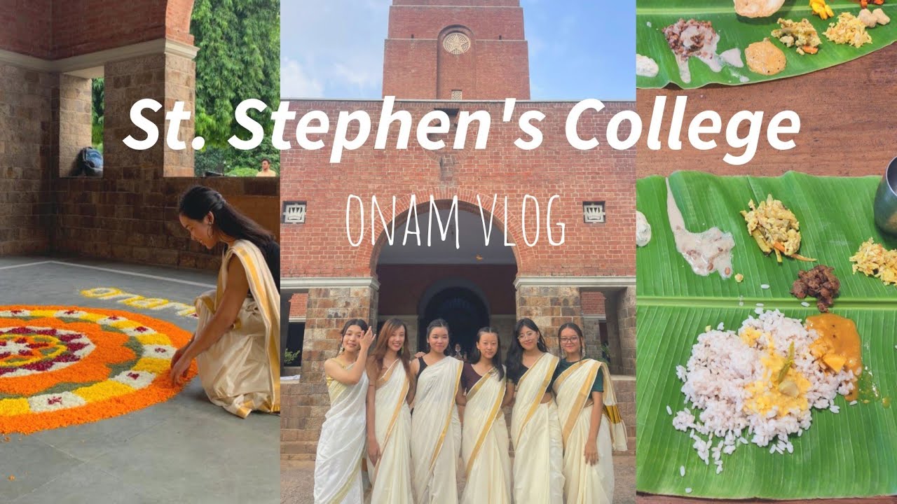 🇮🇳How St. Stephen's College celebrated Onam|College life in India🙆‍♀️|Delhi University vlog