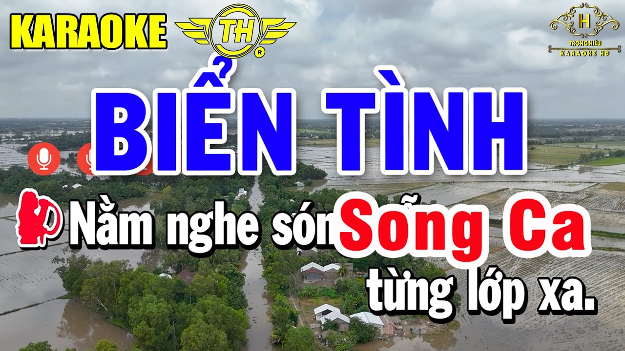 Biển Tình Karaoke Song Ca Âm Thanh Nhạc Sống | Trọng Hiếu