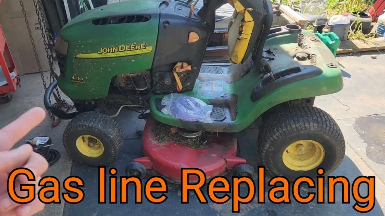 John Deere L110 Craftsman YT3000 Gas Line Replacement.