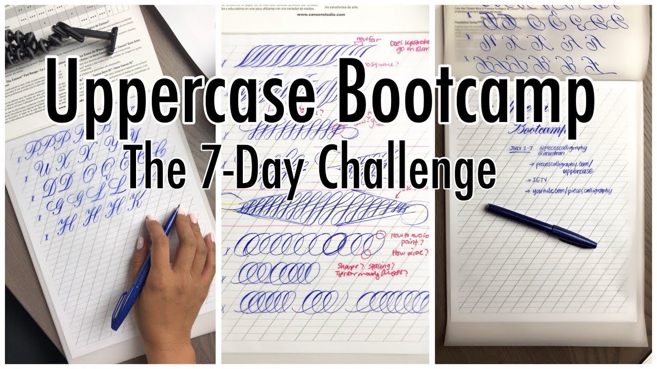 The Uppercase Bootcamp Challenge | Copperplate Calligraphy