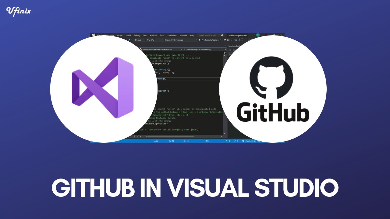 Using GitHub in Visual Studio 2019