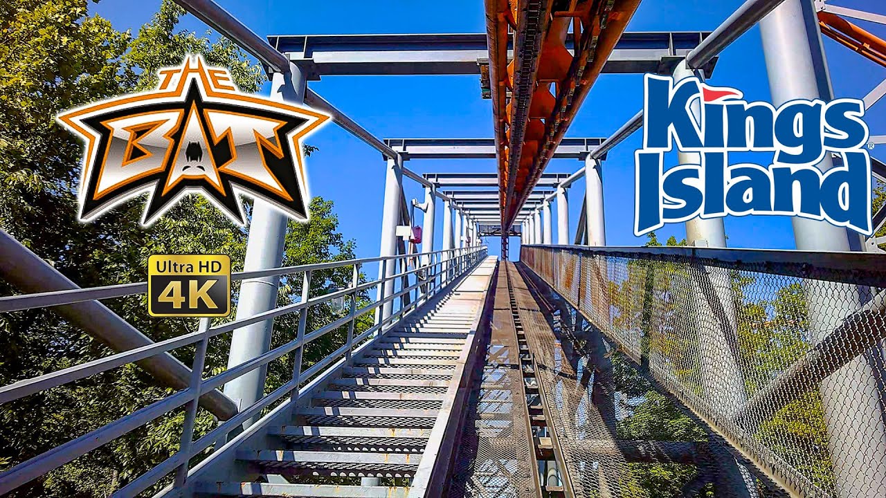 2022 The Bat Roller Coaster On Ride Front Row Ultra HD 4K POV Kings Island