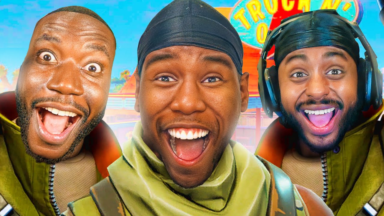 Моя первая победа в Fortnite Chapter 5 с Гарри Пинеро и Шарки!