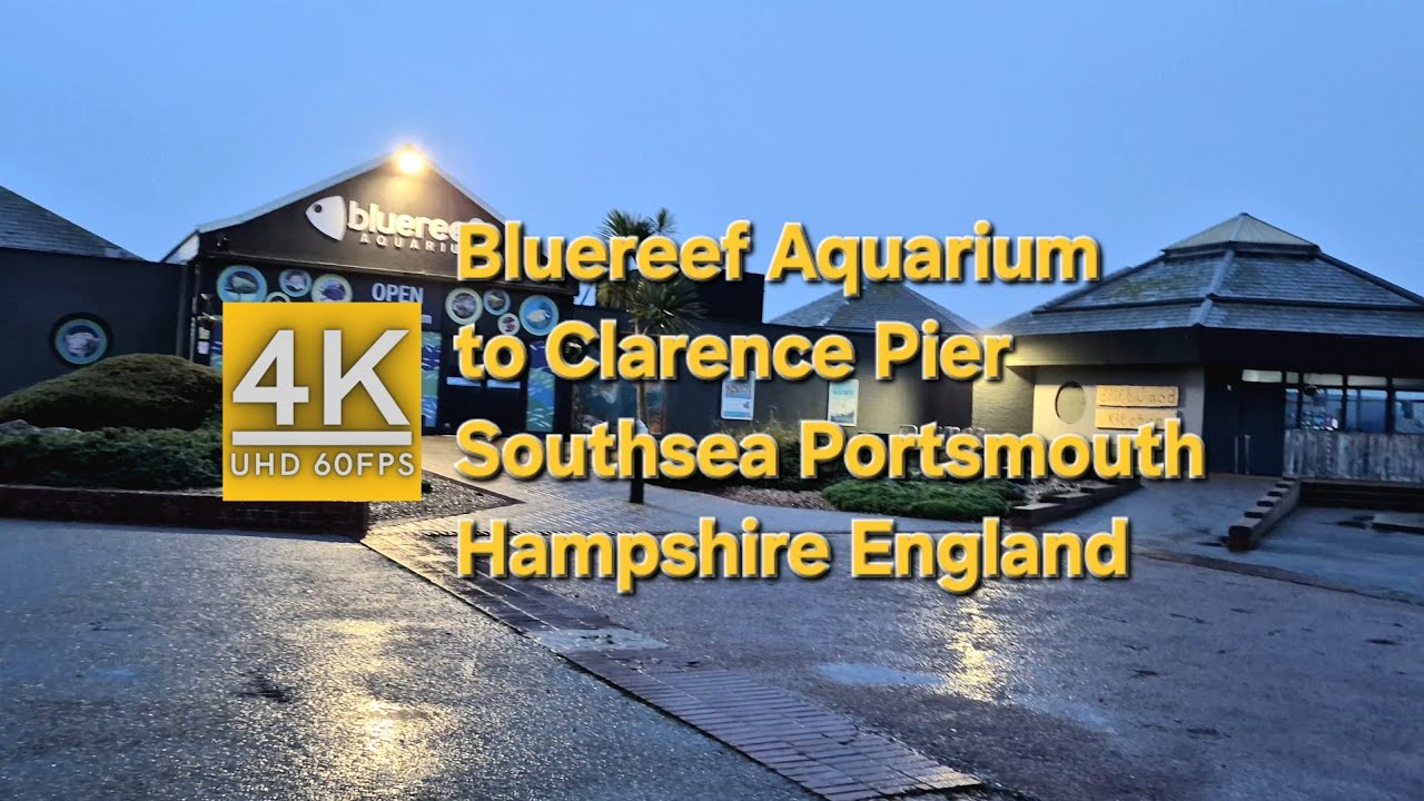 Rainy Weekly POV Walk | Blue Reef Aquarium to Clarence Pier | Southsea Portsmouth UK | December 2025