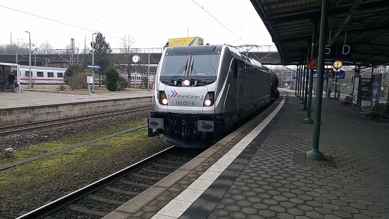 RheinCargo 187 071 Anfahrt in Hamburg -Harburg