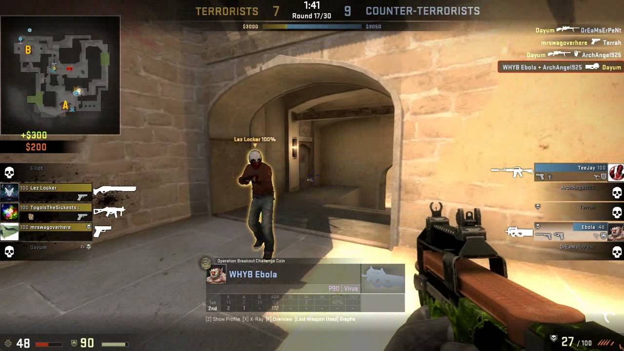 Gameplay Tuesday #1 - CS:GO ( 2 Choked 1v5s )
