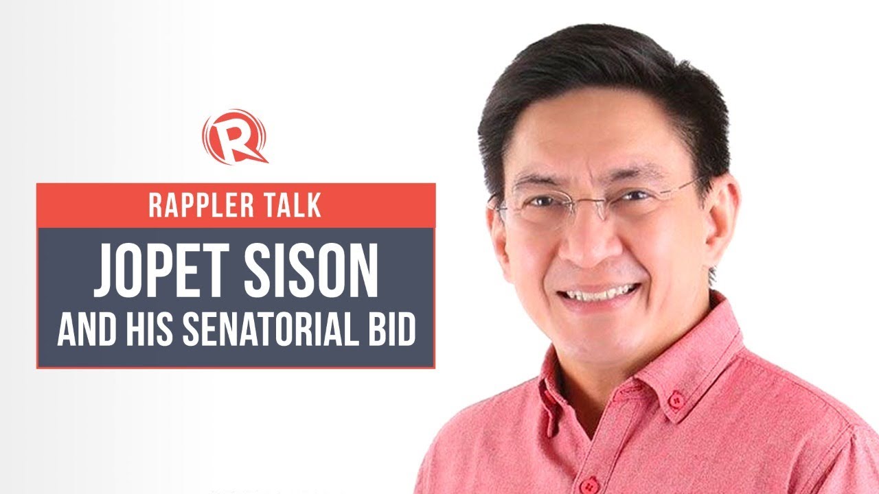 Rappler Talk: Jopet Sison and his senatorial bid