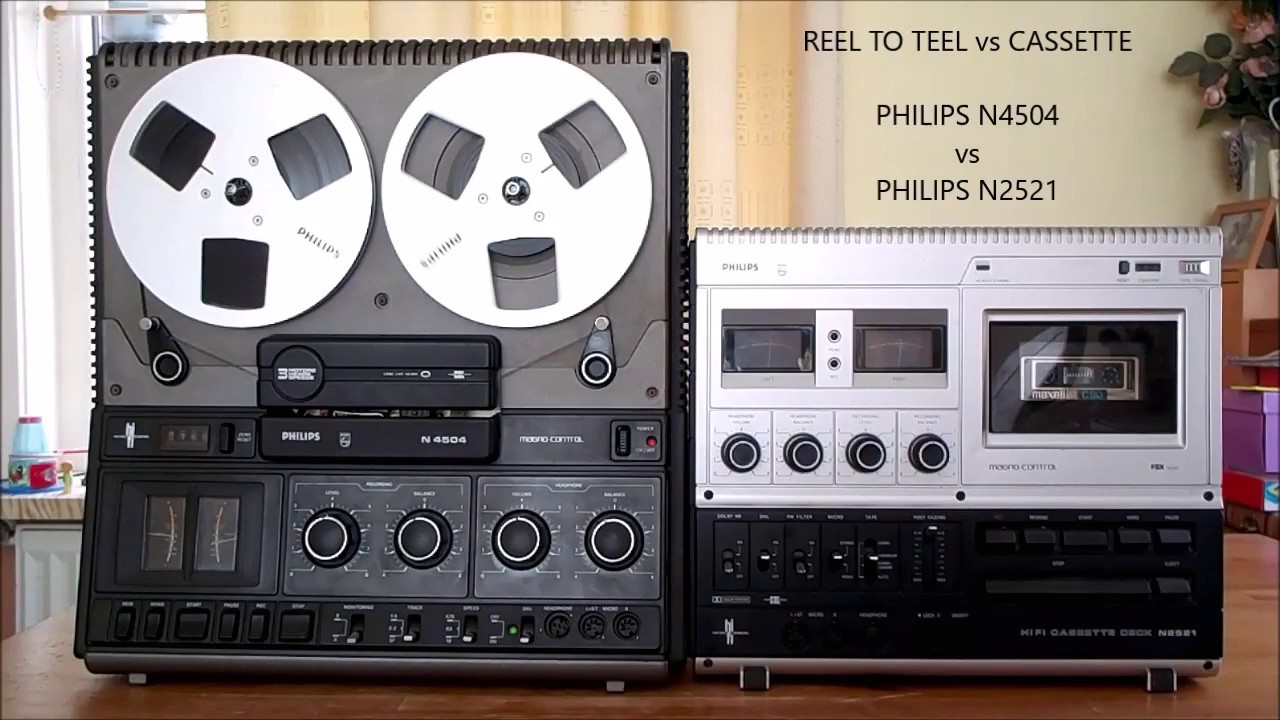 REEL TO REEL vs CASSETTE Philips N4504 vs Philips N2521