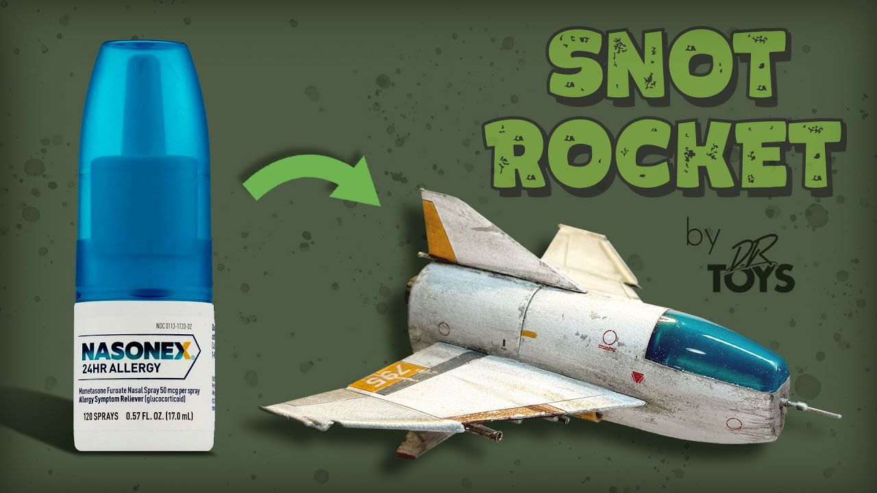 I Made a Sci-Fi Super Sonic Jet From a Nasal Spray Container