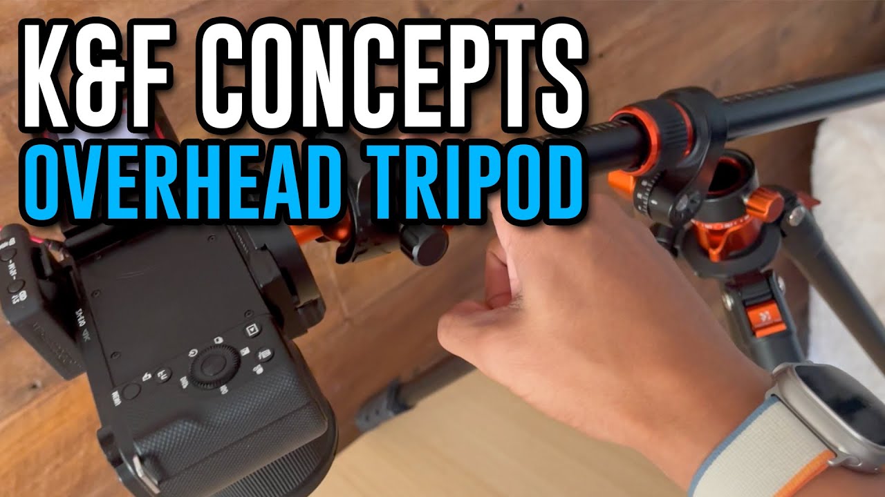 How To Shoot Overhead Videos | K&F Concept Tripod Setup