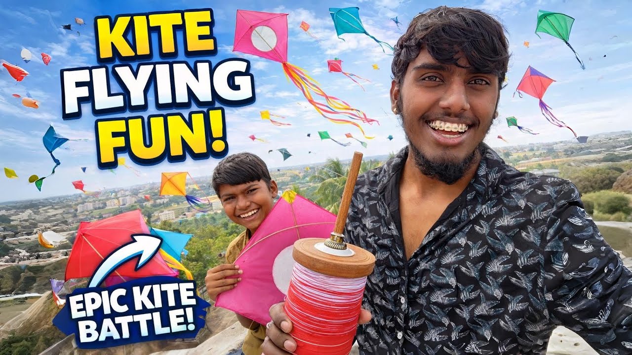 Kite Flying Fun & Cutting 😂 Rappa Rappa | Full Comedy Kite Cutting 2026 #kiteflying #kite #trending 