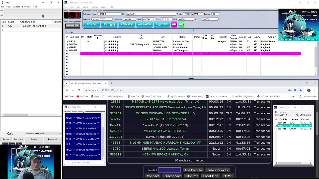 World Wide Ragchew Amateur Radio Network Sunday Net