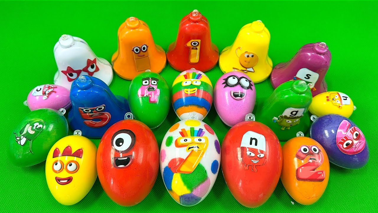 Looking for Numberblocks Alphablocks Inside Bright Rainbow Slime ASMR