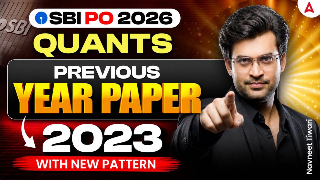SBI PO 2026 Quant | Quant 2025 Previous Year Paper With New Pattern | By Navneet Sir