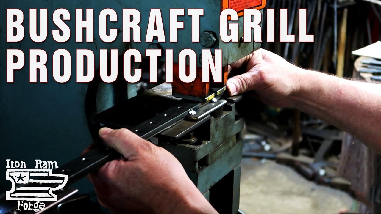 Folding Grill Production with Iron Ram Forge - How it's made- Bushcraft Gear