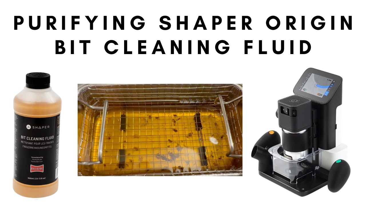 How to purify the Shaper Origin Bit Cleaning Fluid #shaperorigin #bitwash #fluid #cleaning