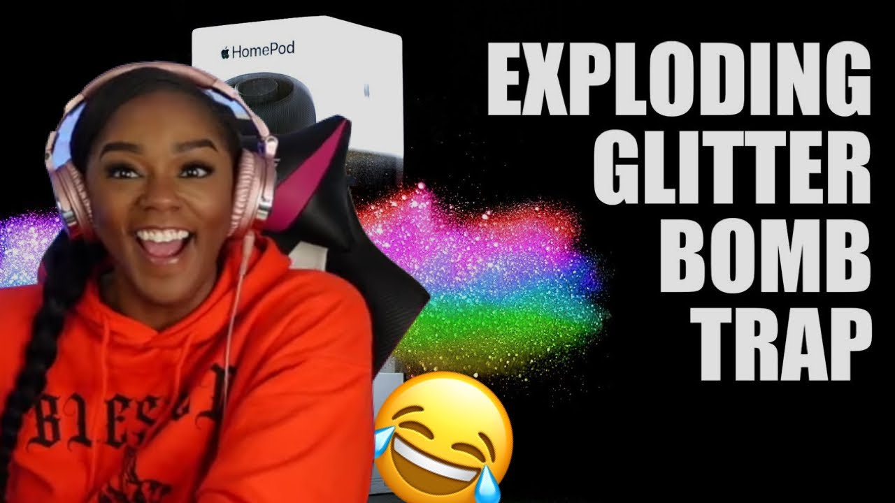 EXPLODING Glitter Bomb 4.0 vs. Package Thieves {Reaction} | ImStillAsia