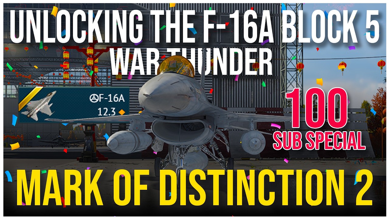 100 SUB SPECIAL !!! | Unlocking the Dutch F-16A | Task 2 | War Thunder